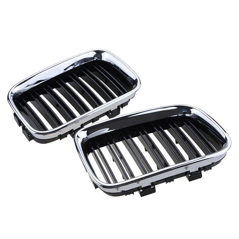 Chrome Front Kidney Grill Pair for BMW E36 318i 325i M3 (1992-1996)
