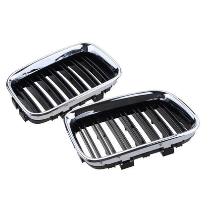 Chrome Front Kidney Grill Pair for BMW E36 318i 325i M3 (1992-1996)