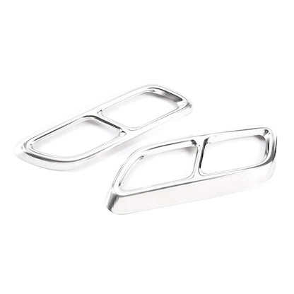 Stainless Steel Rear Exhaust Muffler Pipe Cover Trim for Cadillac CT5 (2020-2023)