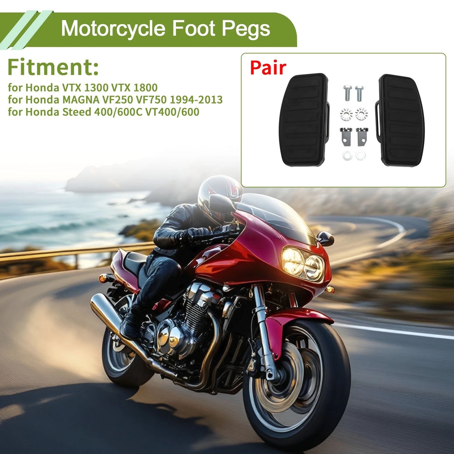 Foot Pegs 1 pair for Honda VTX 1300 1800