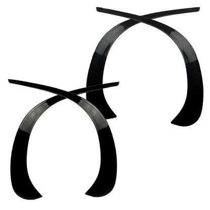 Black Front Bumper Spoiler Trim Cover for Benz GLC X253 (2020-2021)