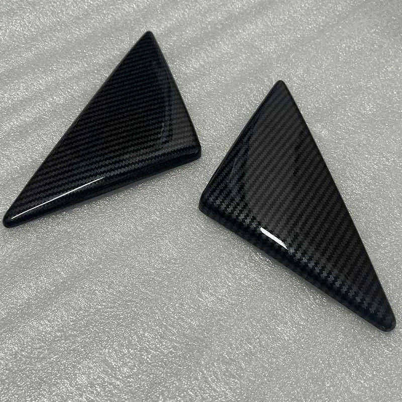 Carbon LOOK Outer Door Triangle Garnish Cover Trim For Mazda RX7 FC3S 93-95