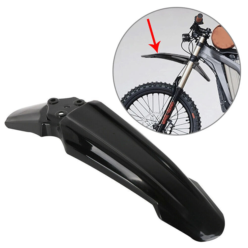 Black Front Fender Mudguard Cover for Sur-Ron Light Bee X (2018-2023)