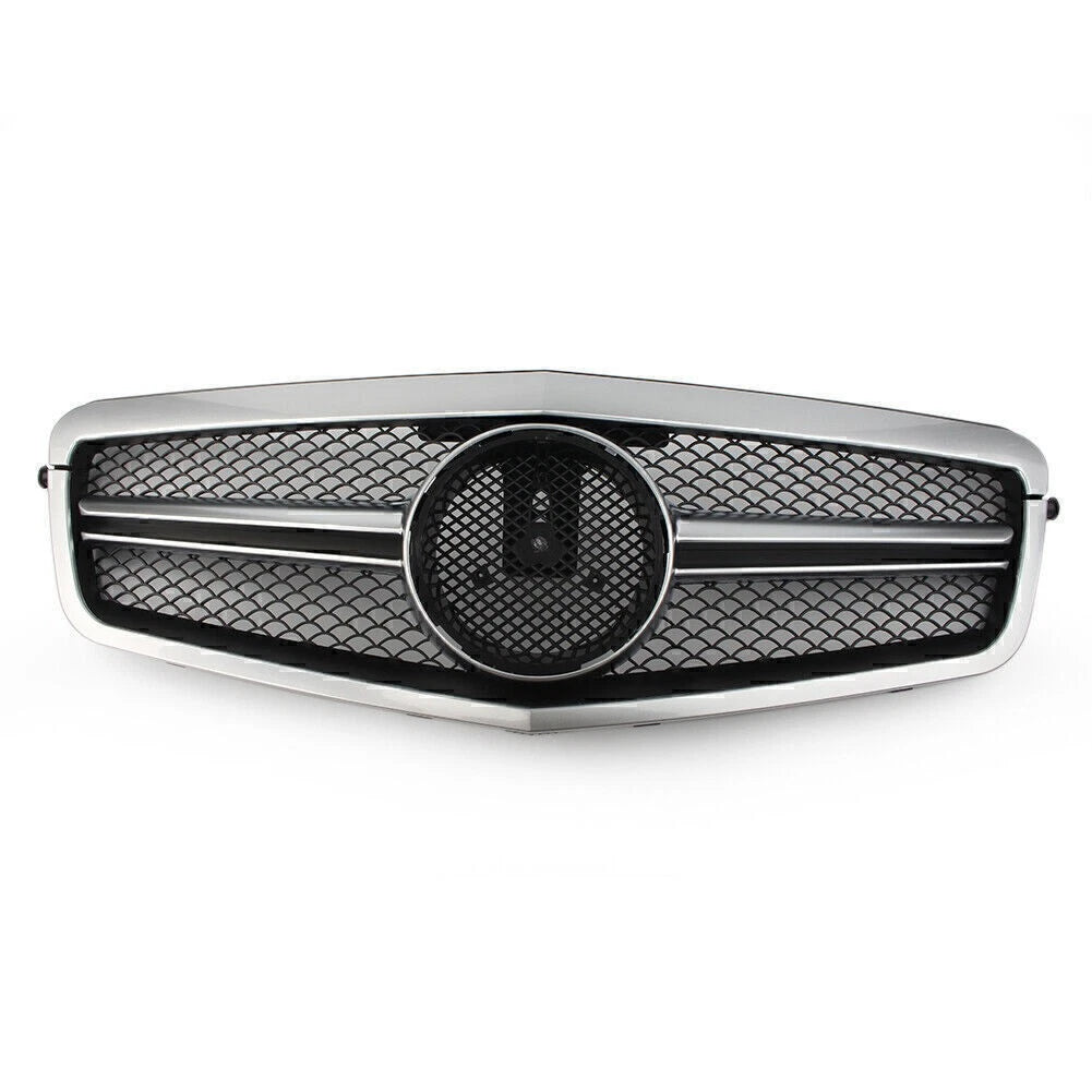 Chrome Front Upper Bumper Mesh Grille for Mercedes E-Class W212 (2010-2013)