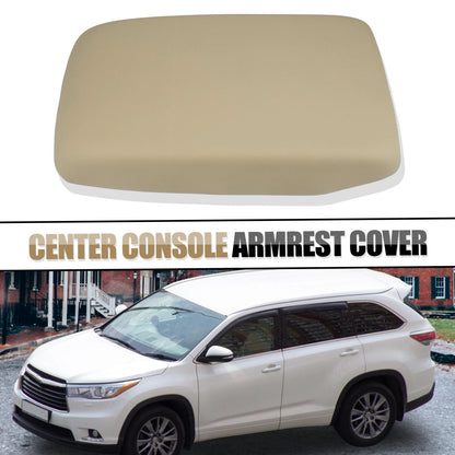 Car Center Console Armrest Cover Beige for Toyota Highlander (2009–2011)