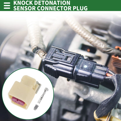 2-Pin Knock Detonation Sensor Connector Plug Female Wire Terminal for Chevy
