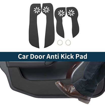 Car Door Anti Kick Pad Sticker Protector for Nissan Rogue (2014-2015) Black