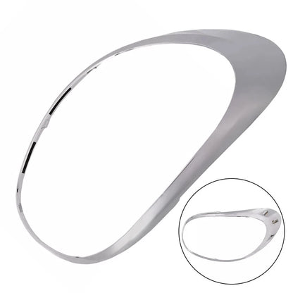 Left Chrome Silver Taillight Trim Ring for Fiat 500L (2012–2018)