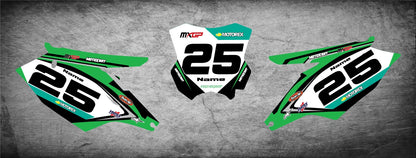 Custom Graphics Number Plates for Kawasaki KXF 450 (2016-2018)