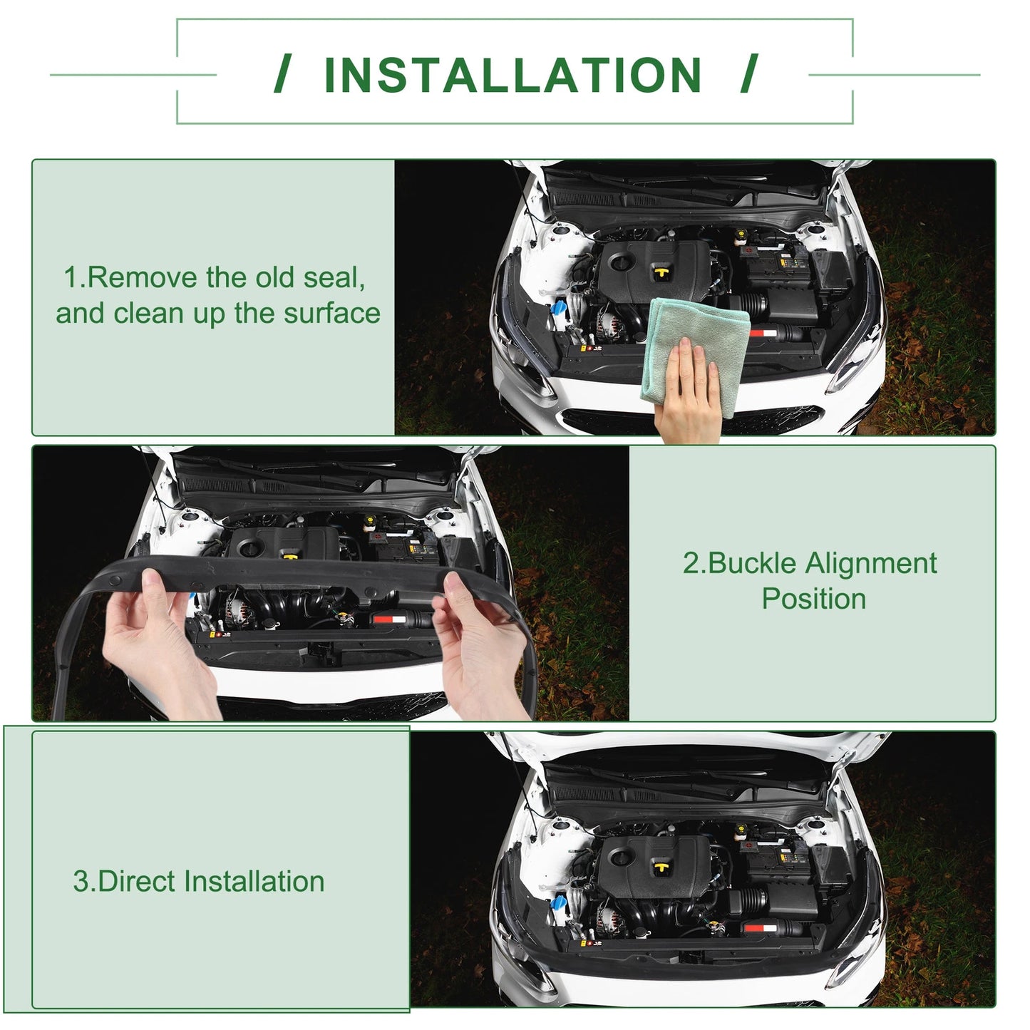 Front Engine Hood Sealing Strip for Honda Accord (2008-2012)