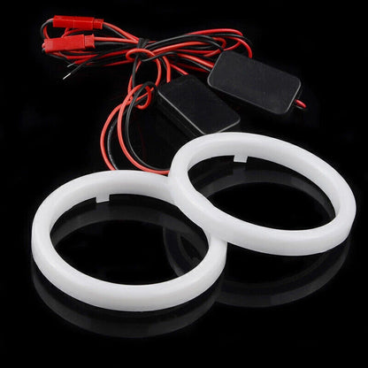 95mm DRL COB LED Angel Eyes Halo Ring Fog Light for Universal Vehicles