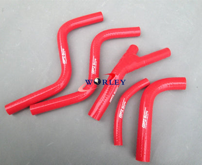 Silicone Radiator Hose for Honda CR250 CR250R (1985-1987) - Red
