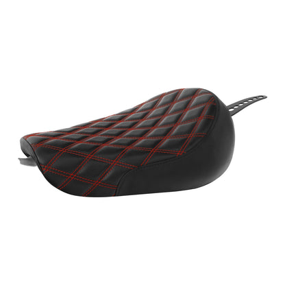 Seat Black Red Driver Rider for Harley Sportster XL 883 1200 48 (2010-2022)
