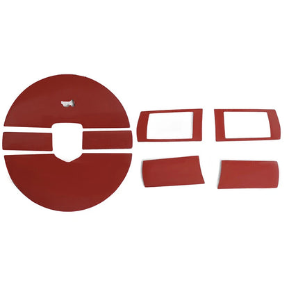 8 x Carbon Fiber Steering Wheel Panel Covers for Dodge Challenger (2008-2010)