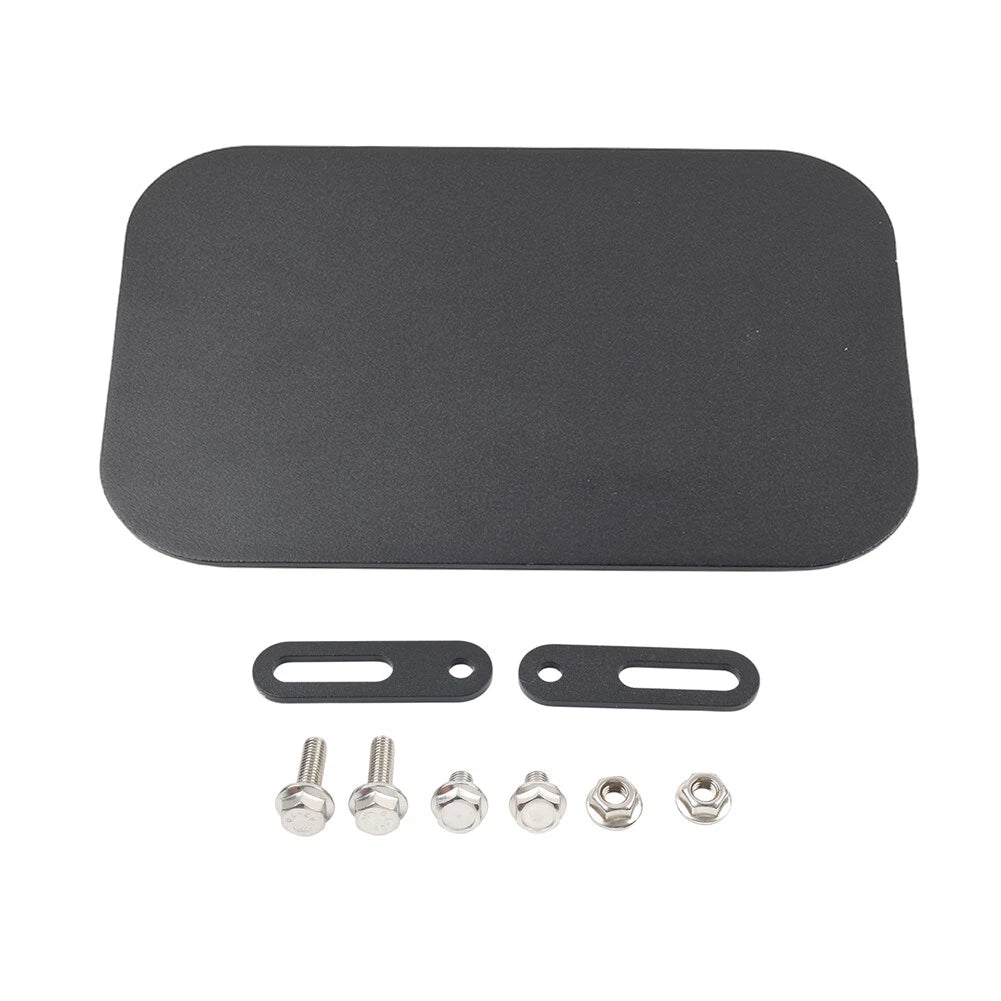 CNC Black Motorcycle Universal Side Number Plate Panel Cover