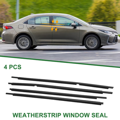 4pcs Weatherstrip Window Seal for Toyota