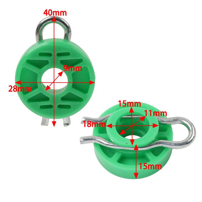 Front Power Window Regulator Guide Roller Clip for Saab 9-3, 9-5, Volvo S70