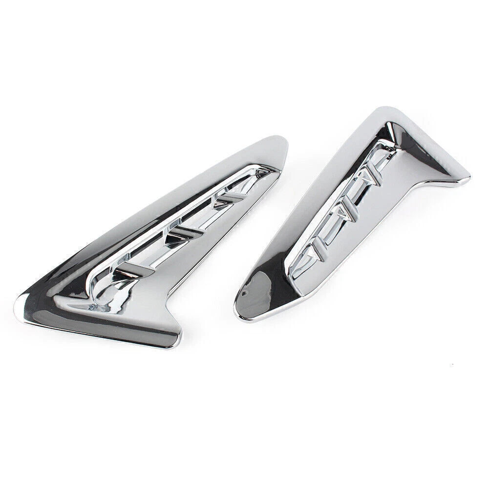 2 x Chrome Exterior Side Air Vent Cover Trim for BMW X3 (2018)