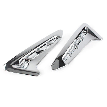 2 x Chrome Exterior Side Air Vent Cover Trim for BMW X3 (2018)