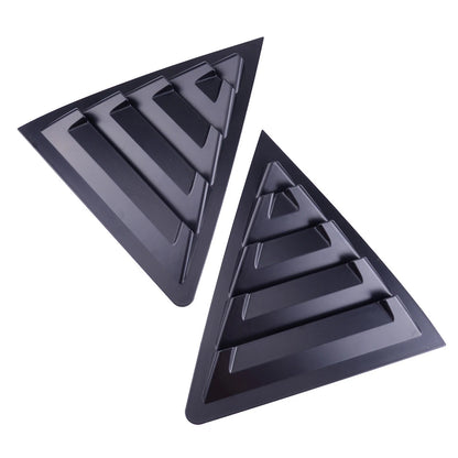 Black Side Window Louver Vent Cover Trim for Toyota Corolla (2014-2018)
