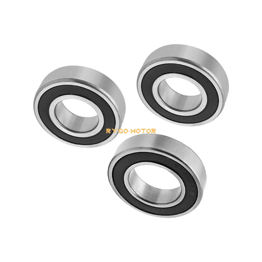 Rear Left Axle Wheel & Brake Drum Bearings Seals for Honda Rancher 350 400