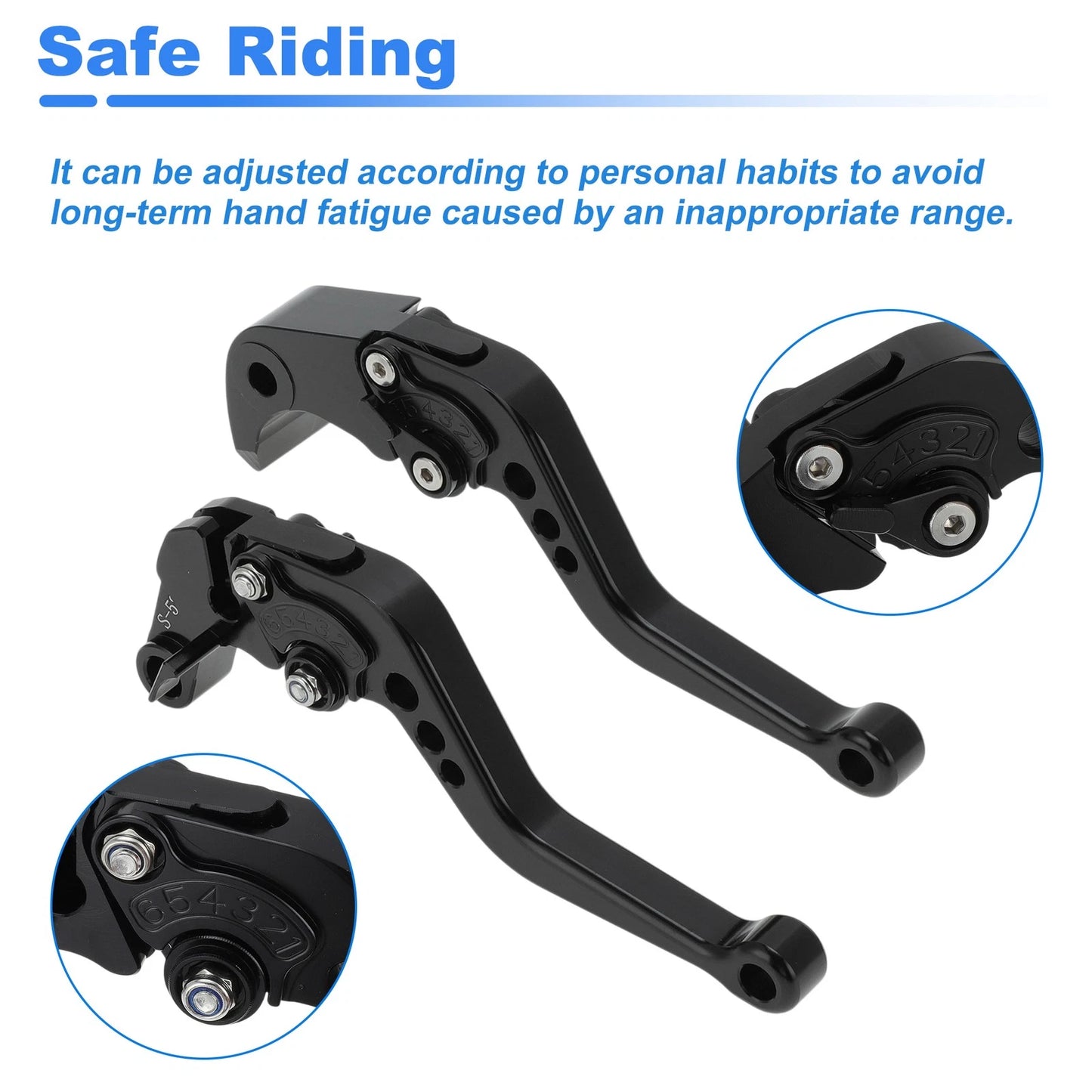 Short Brake Clutch Lever for Suzuki GSXR600 GSXR750 GSXR1000 (2001-2023)