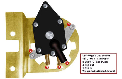 Johnson Evinrude Fuel Pump Kit 3 CYL 60-70HP for All VRO Models
