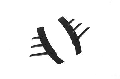 Gloss Black Front Fender Arch Vent Trim Side Spat Cover For BMW G87 M2 2023-2025