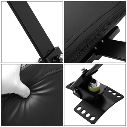 Black Plug-In Driver Backrest Pad for Harley Road Glide King (1997-2025)