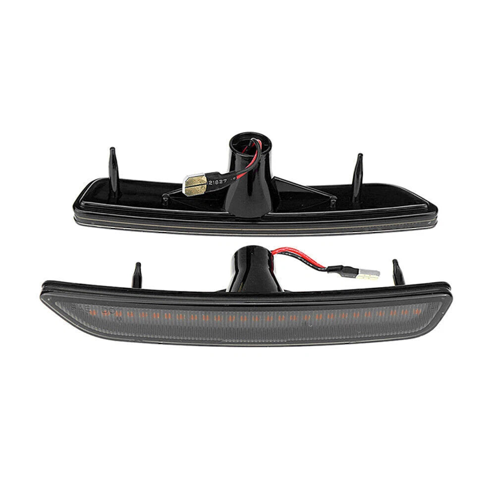 Yellow LED Front Black Side Marker Lights for Ford Mustang (2010-2014)