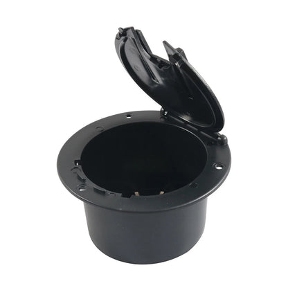Round Electric Power Cord Cable Hatch Cover for RV Camper Trailer (N/A)