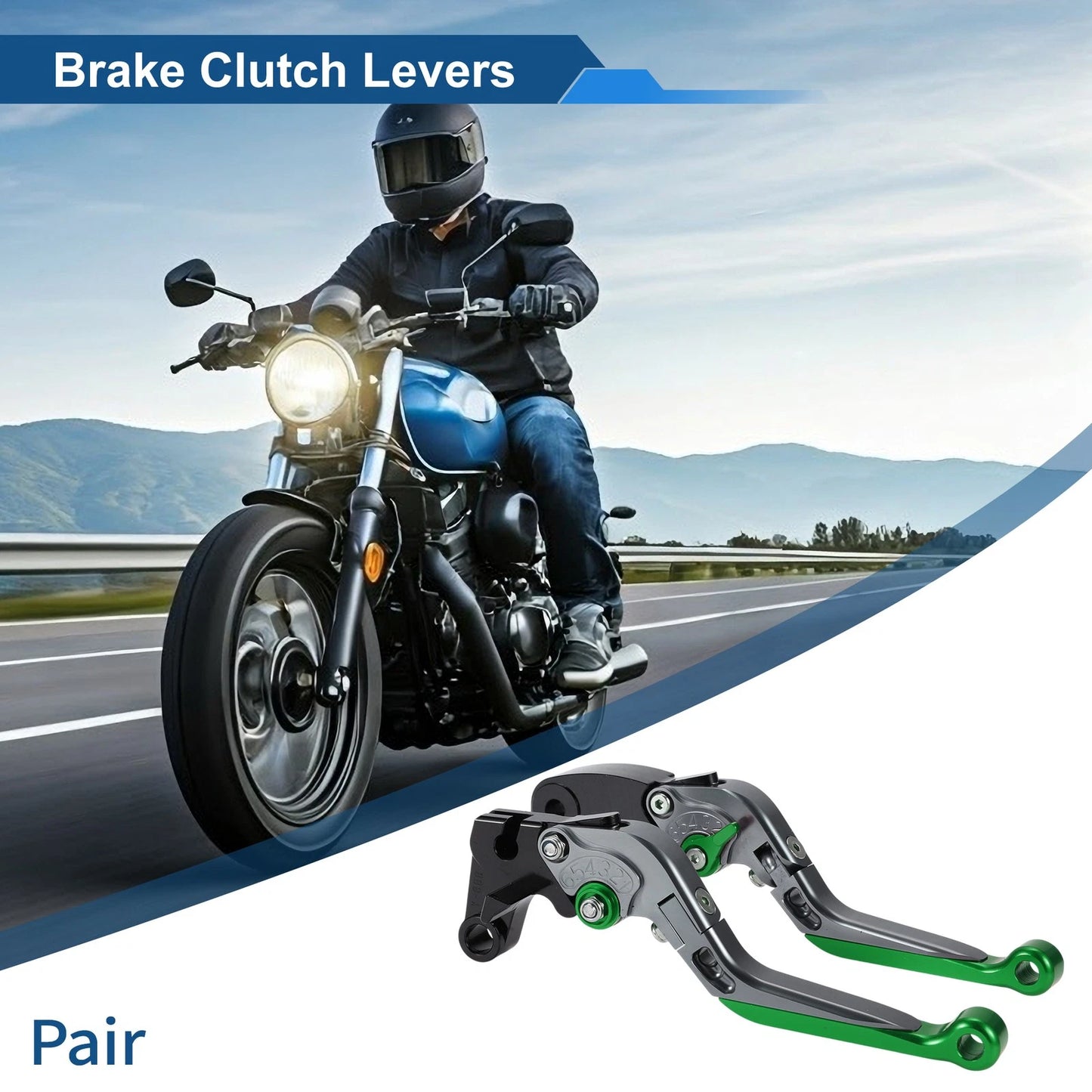 Brake Clutch Levers for Yamaha YZF R1 15-22 Titanium Green (2015–2022)