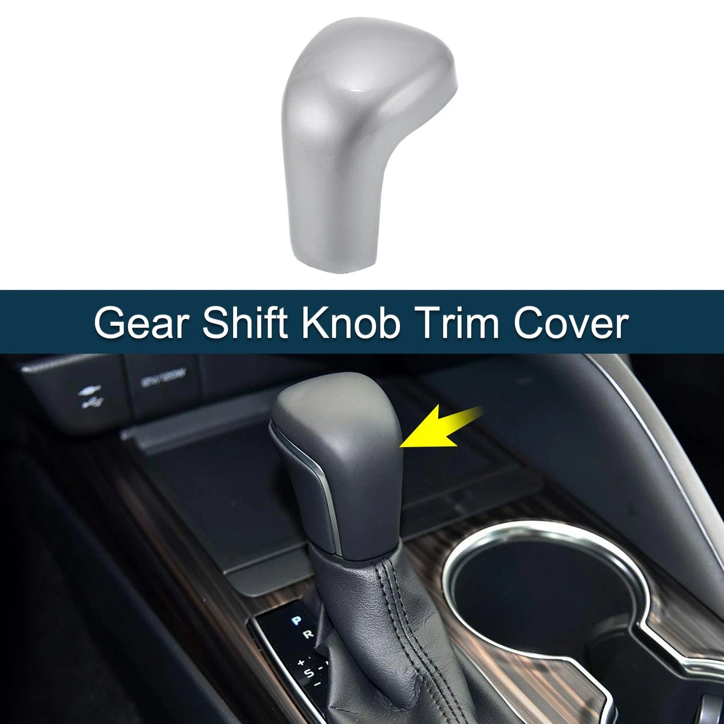 ABS Gear Shift Knob Cover Sticker for Toyota Camry/Corolla/Avalon
