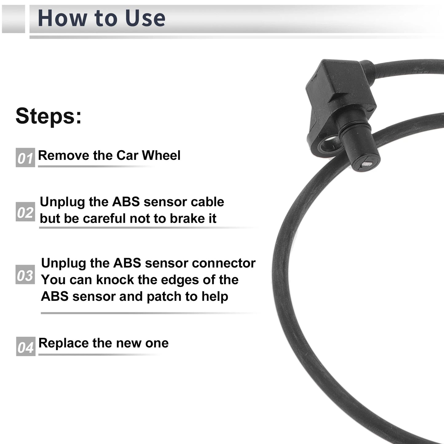 Front Left/Right ABS Wheel Speed Sensor for Chevrolet Blazer (1998 - 2005)
