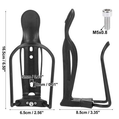 2 x Adjustable Bicycle Motorcycle Drink Holder Cup Bottle Cages Rack Black