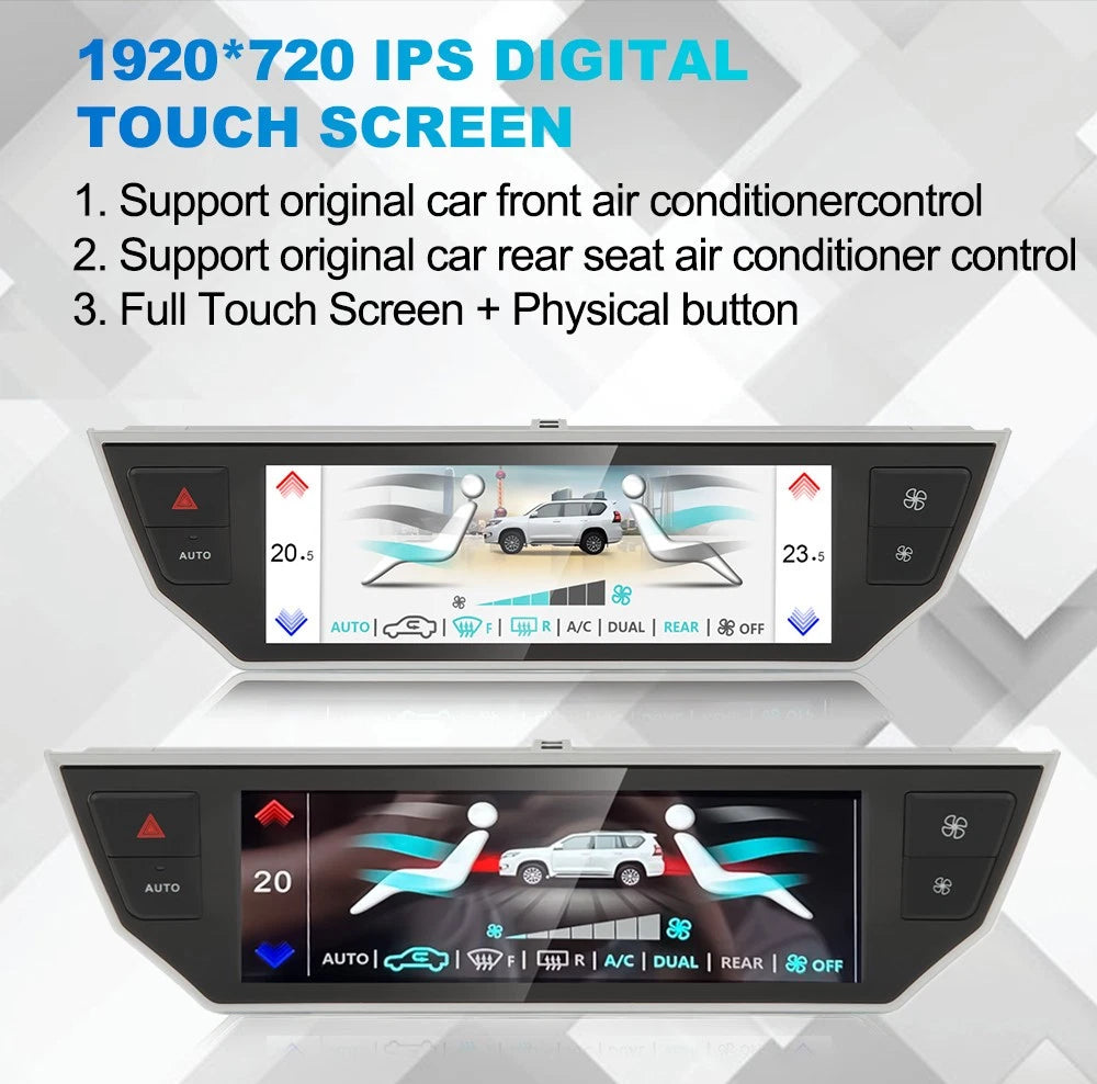 Air Conditioning Touch Screen Head Unit for Toyota Land Cruiser Prado (2009-2021)