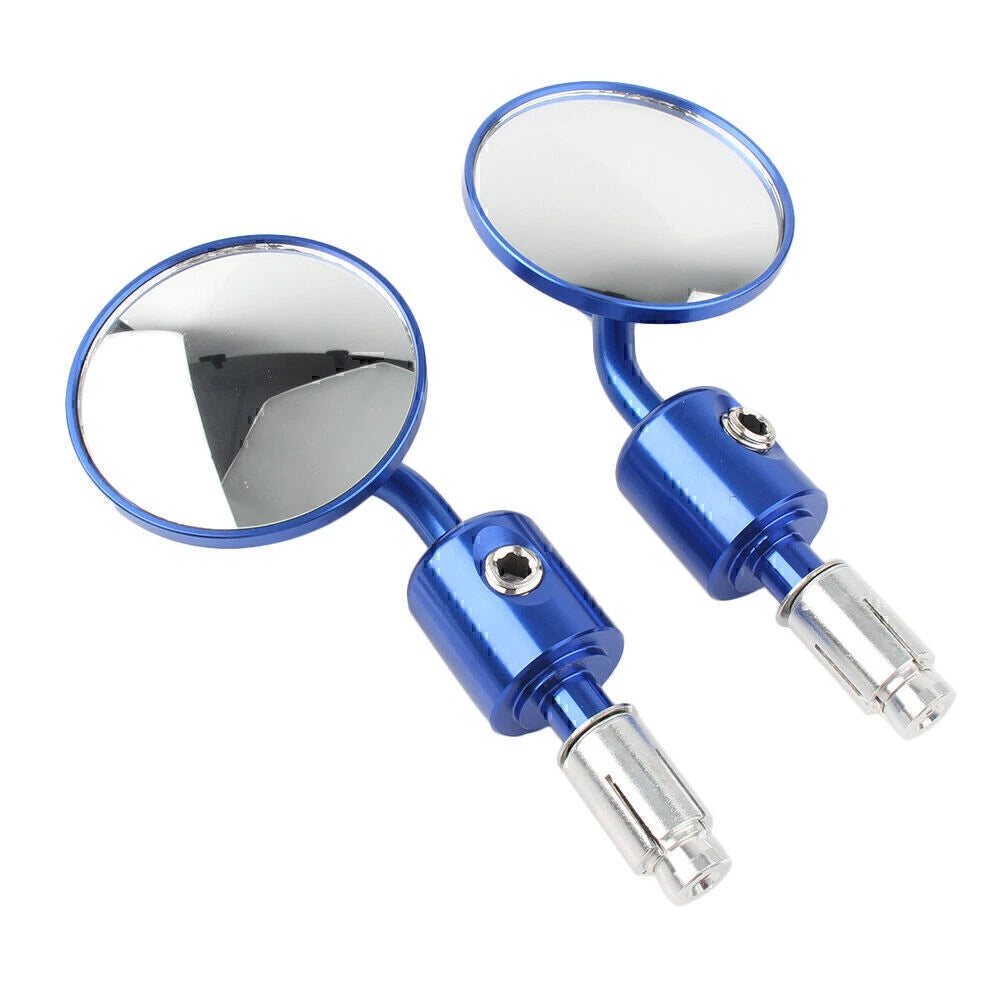 CNC 7/8" Round Bar End Mirrors for Universal Motorcycle