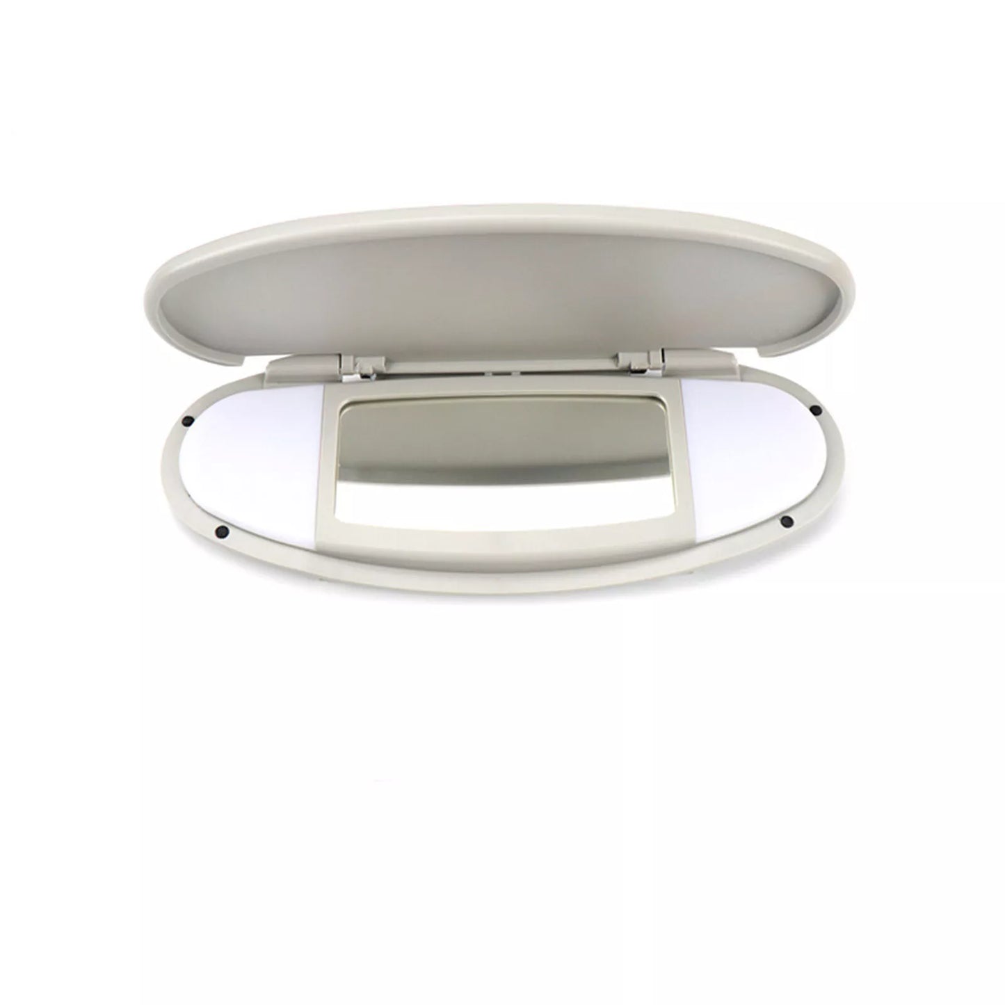 1x Gray Sun Visor Mirror Cover for Mini Cooper R55 R58 R60 (2007-2014)
