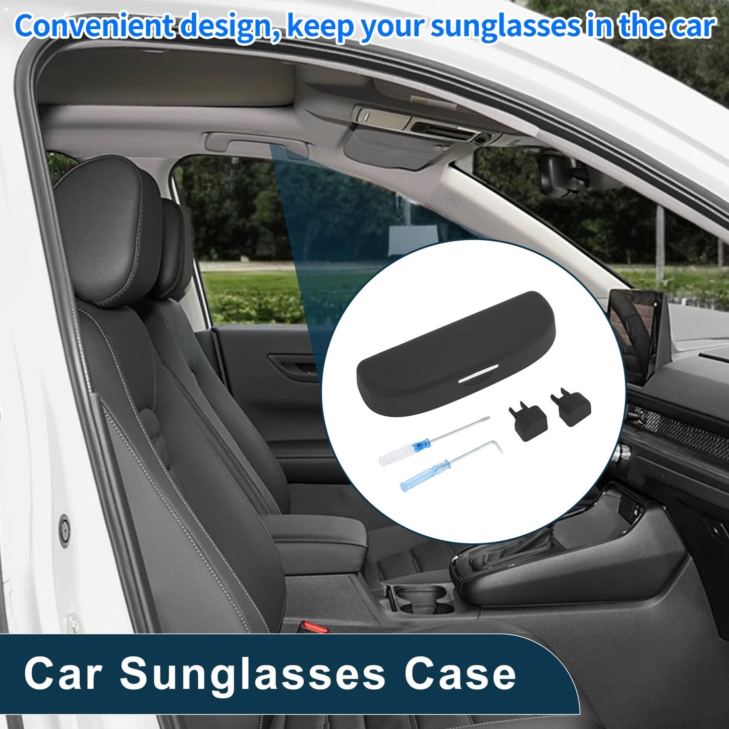 Car Sunglasses Case Eyeglasses Holder for Toyota RAV4 (19–23)