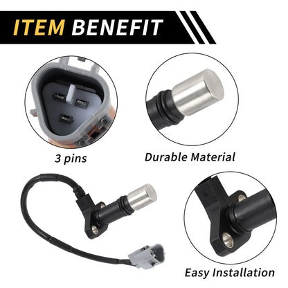 Crankshaft Position Sensor 1 Pc Black for Toyota Tacoma (1995–2004)