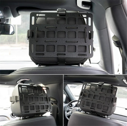 Tactical Molle Panel Headrest Gun Rack Storage for Universal Vehicle