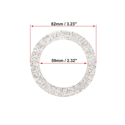 Silver Tone Interior Steering Wheel Cap Trim Ring for Jeep Wrangler (2007-2023)