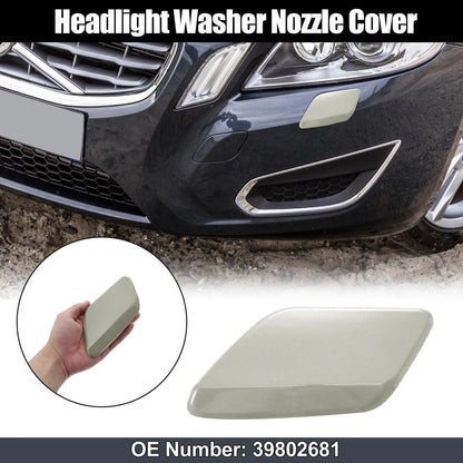 Left Headlight Washer Nozzle Cover for Volvo S60 V60 (2011-2013) Gray