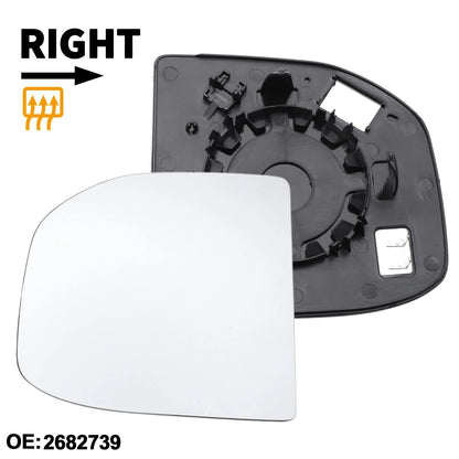 Right Driver Side Heated Mirror Glass for Ford Transit Custom (2013-2023)