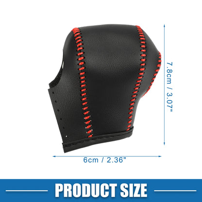 Gear Shifting Knob Cover Trim for Toyota ZWR95W 2022 Faux Leather Black Red
