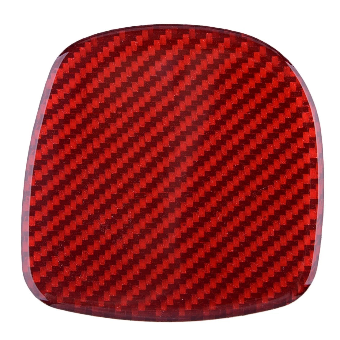 Red Carbon Fiber Cup Holder Cover Trim for Chevrolet Corvette C5 (1997-2004)