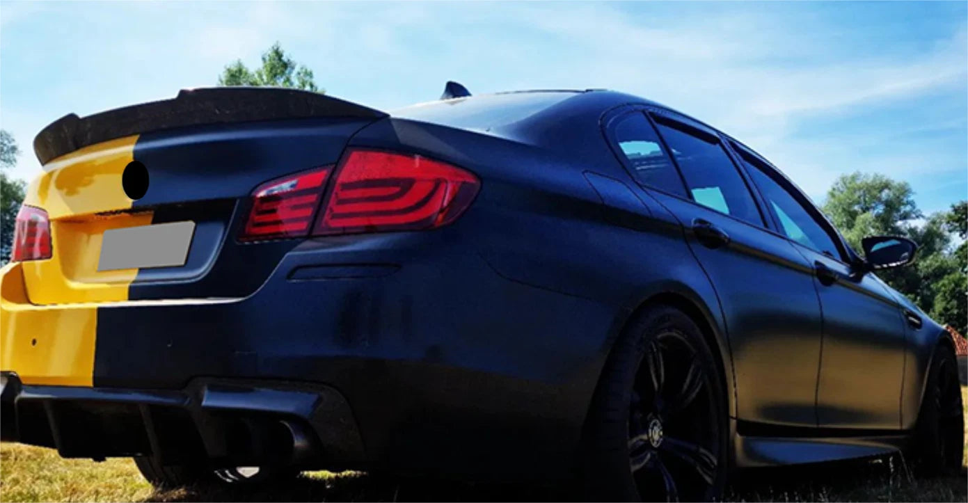 Rear Spoiler Wing Black for BMW 5 Series F10 F18 Sedan (2011-2017)