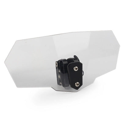 Clear Adjustable Windshield Extension Spoiler Deflector for Universal (N/A)
