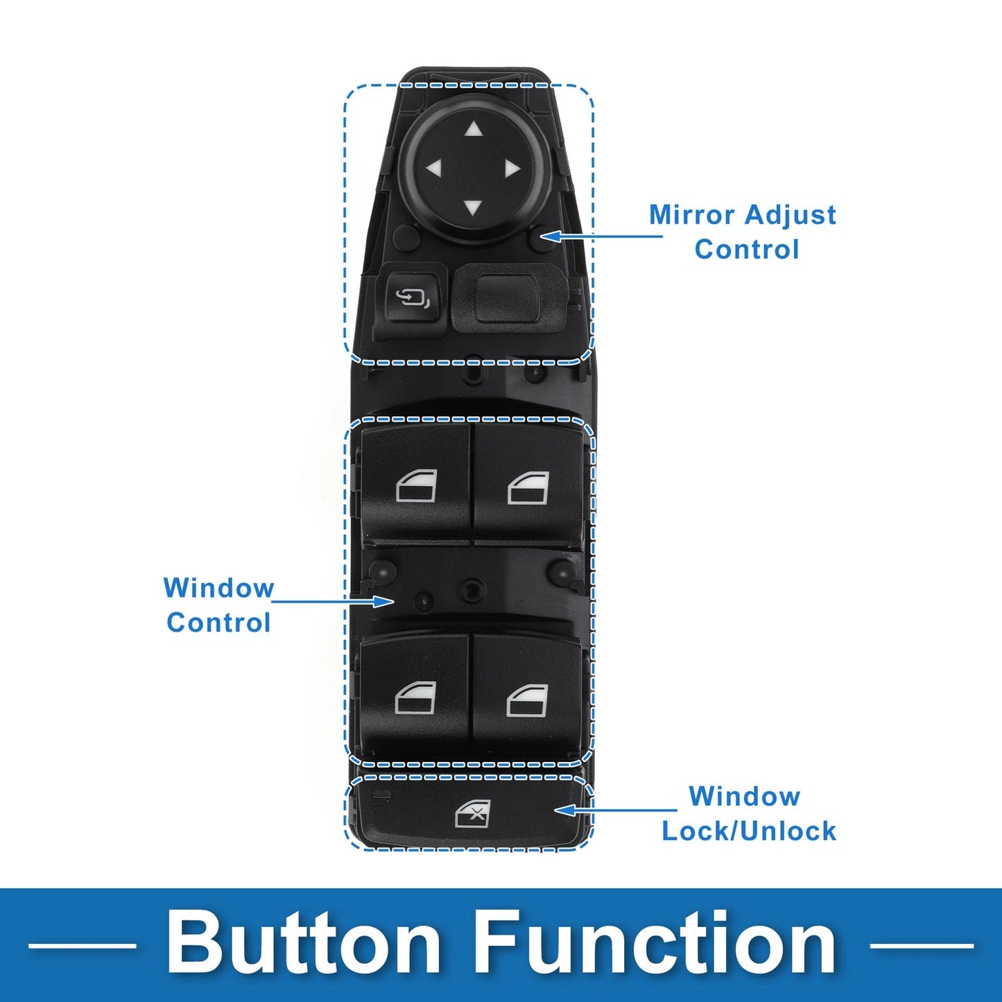 Power Window Switch for BMW X1 X2 X5 X6 Window Control (2010-2023)