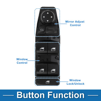 Power Window Switch for BMW X1 X2 X5 X6 Window Control (2010-2023)